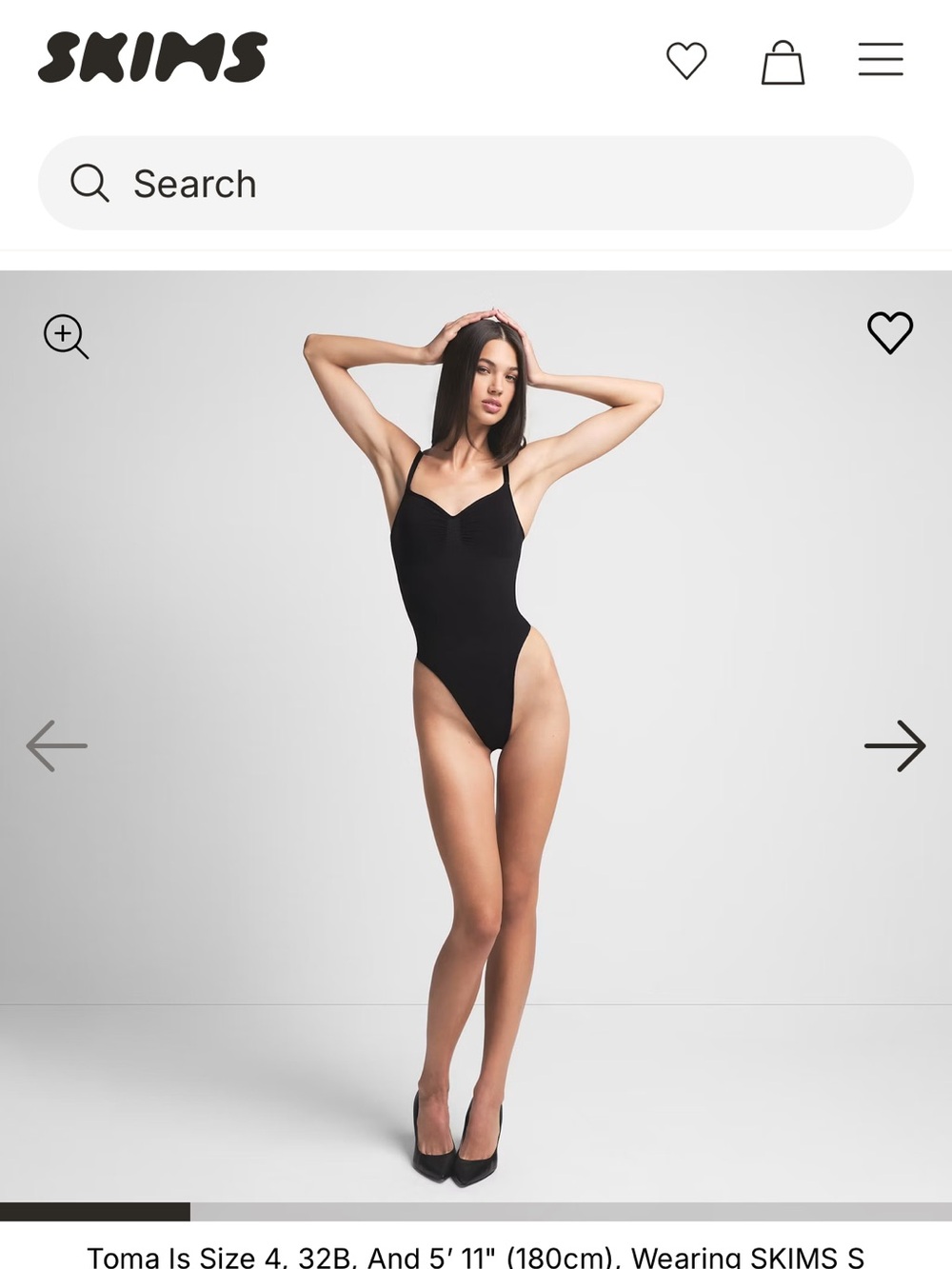 Skims Seamless Sculpt thong bodysuit black body suit shapewear shape wear
